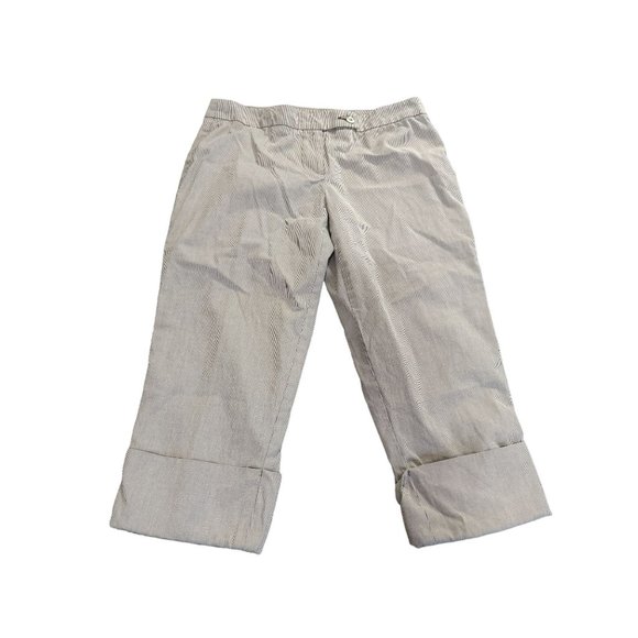 TRINA TURK LOS ANGELES CROP‎ STRIPE PANTS WOMAN'S SZ 6 | S1 - Picture 1 of 10